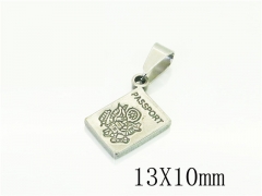 HY Wholesale Pendant Jewelry 316L Stainless Steel Jewelry Pendant-HY39P0687JE