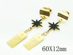 HY Wholesale Earrings 316L Stainless Steel Popular Jewelry Earrings-HY92E0109HKQ