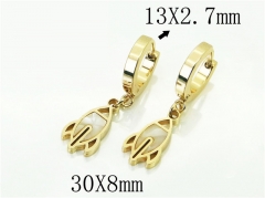 HY Wholesale Earrings 316L Stainless Steel Popular Jewelry Earrings-HY60E1342JLR