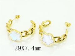 HY Wholesale Earrings 316L Stainless Steel Popular Jewelry Earrings-HY16E0169OLS
