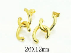 HY Wholesale Earrings 316L Stainless Steel Popular Jewelry Earrings-HY16E0134OC