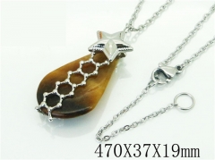HY Wholesale Necklaces Stainless Steel 316L Jewelry Necklaces-HY92N0489HJU