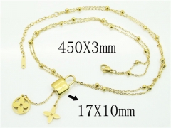 HY Wholesale Necklaces Stainless Steel 316L Jewelry Necklaces-HY80N0686PE