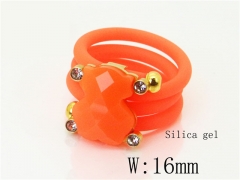 HY Wholesale Popular Rings Jewelry Silica Gel And Stainless Steel 316L Rings-HY64R0856HIB