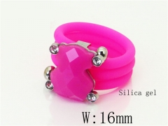 HY Wholesale Popular Rings Jewelry Silica Gel And Stainless Steel 316L Rings-HY64R0847HHW