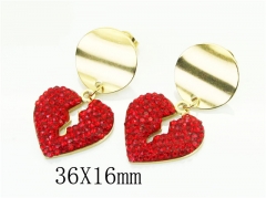 HY Wholesale Earrings 316L Stainless Steel Popular Jewelry Earrings-HY92E0107HKR