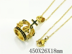 HY Wholesale Necklaces Stainless Steel 316L Jewelry Necklaces-HY74N0134MLX