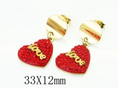 HY Wholesale Earrings 316L Stainless Steel Popular Jewelry Earrings-HY92E0108HKS