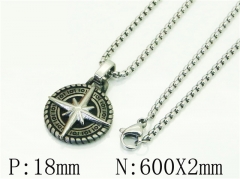 HY Wholesale Necklaces Stainless Steel 316L Jewelry Necklaces-HY41N0168HLD