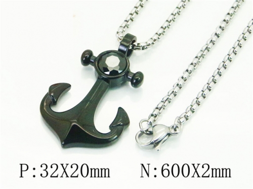 HY Wholesale Necklaces Stainless Steel 316L Jewelry Necklaces-HY41N0182HHD