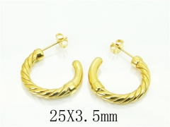 HY Wholesale Earrings 316L Stainless Steel Popular Jewelry Earrings-HY48E0005HBB