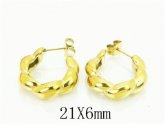 HY Wholesale Earrings 316L Stainless Steel Popular Jewelry Earrings-HY48E0029HGG