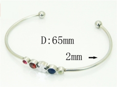 HY Wholesale Bangles Jewelry Stainless Steel 316L Fashion Bangle-HY52B0106HIE