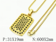 HY Wholesale Necklaces Stainless Steel 316L Jewelry Necklaces-HY41N0145IIV