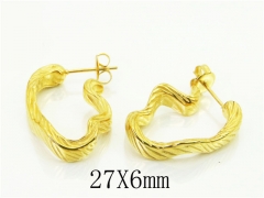 HY Wholesale Earrings 316L Stainless Steel Popular Jewelry Earrings-HY48E0021HWW