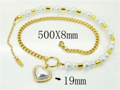 HY Wholesale Necklaces Stainless Steel 316L Jewelry Necklaces-HY80N0704PG