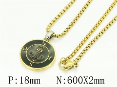HY Wholesale Necklaces Stainless Steel 316L Jewelry Necklaces-HY41N0153HJD