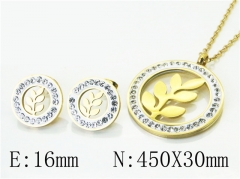 HY Wholesale Jewelry 316L Stainless Steel Earrings Necklace Jewelry Set-HY02S2885HVV