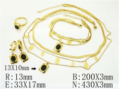 HY Wholesale Jewelry 316L Stainless Steel Earrings Necklace Jewelry Set-HY50S0401JTT