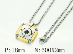 HY Wholesale Necklaces Stainless Steel 316L Jewelry Necklaces-HY41N0166HLW