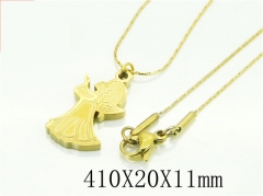 HY Wholesale Necklaces Stainless Steel 316L Jewelry Necklaces-HY12N0639MF