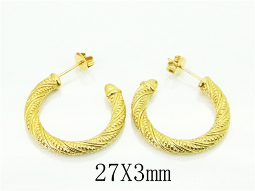 HY Wholesale Earrings 316L Stainless Steel Popular Jewelry Earrings-HY48E0006HVV