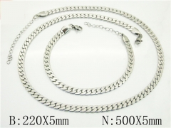 HY Wholesale Stainless Steel 316L Necklaces Bracelets Sets-HY70S0526OQ