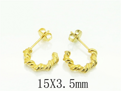 HY Wholesale Earrings 316L Stainless Steel Popular Jewelry Earrings-HY48E0003HBB