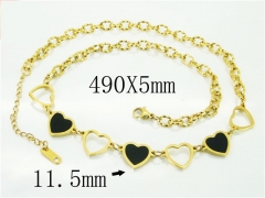 HY Wholesale Necklaces Stainless Steel 316L Jewelry Necklaces-HY80N0700OLD