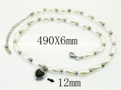 HY Wholesale Necklaces Stainless Steel 316L Jewelry Necklaces-HY80N0708NLC