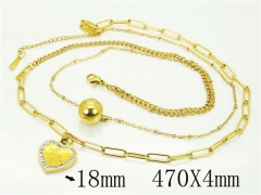 HY Wholesale Necklaces Stainless Steel 316L Jewelry Necklaces-HY80N0712HWW