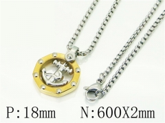 HY Wholesale Necklaces Stainless Steel 316L Jewelry Necklaces-HY41N0165HLS