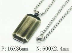 HY Wholesale Necklaces Stainless Steel 316L Jewelry Necklaces-HY41N0204HHS