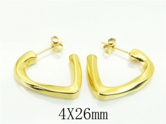 HY Wholesale Earrings 316L Stainless Steel Popular Jewelry Earrings-HY80E0773OZ