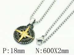 HY Wholesale Necklaces Stainless Steel 316L Jewelry Necklaces-HY41N0167HMZ