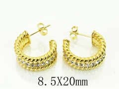 HY Wholesale Earrings 316L Stainless Steel Popular Jewelry Earrings-HY80E0790PLD