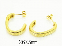 HY Wholesale Earrings 316L Stainless Steel Popular Jewelry Earrings-HY48E0022HWW