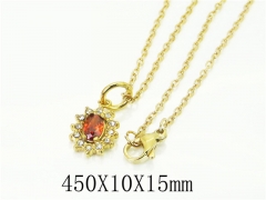 HY Wholesale Necklaces Stainless Steel 316L Jewelry Necklaces-HY15N0226EMJ