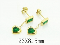 HY Wholesale Earrings 316L Stainless Steel Popular Jewelry Earrings-HY80E0807SML