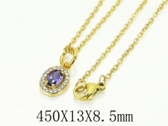 HY Wholesale Necklaces Stainless Steel 316L Jewelry Necklaces-HY15N0209AMJ