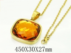 HY Wholesale Necklaces Stainless Steel 316L Jewelry Necklaces-HY15N0172HPW