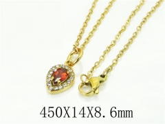 HY Wholesale Necklaces Stainless Steel 316L Jewelry Necklaces-HY15N0205GMJ