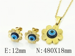 HY Wholesale Jewelry 316L Stainless Steel Earrings Necklace Jewelry Set-HY43S0028NT