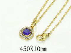 HY Wholesale Necklaces Stainless Steel 316L Jewelry Necklaces-HY15N0189FMJ