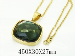 HY Wholesale Necklaces Stainless Steel 316L Jewelry Necklaces-HY15N0176HPE