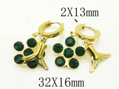 HY Wholesale Earrings 316L Stainless Steel Popular Jewelry Earrings-HY43E0578ME