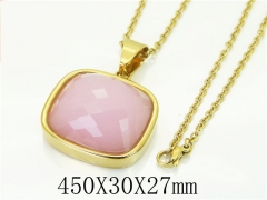 HY Wholesale Necklaces Stainless Steel 316L Jewelry Necklaces-HY15N0167HPU