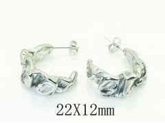 HY Wholesale Earrings 316L Stainless Steel Popular Jewelry Earrings-HY16E0213NT
