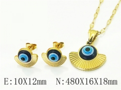 HY Wholesale Jewelry 316L Stainless Steel Earrings Necklace Jewelry Set-HY43S0012NQ