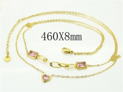 HY Wholesale Necklaces Stainless Steel 316L Jewelry Necklaces-HY80N0727PE